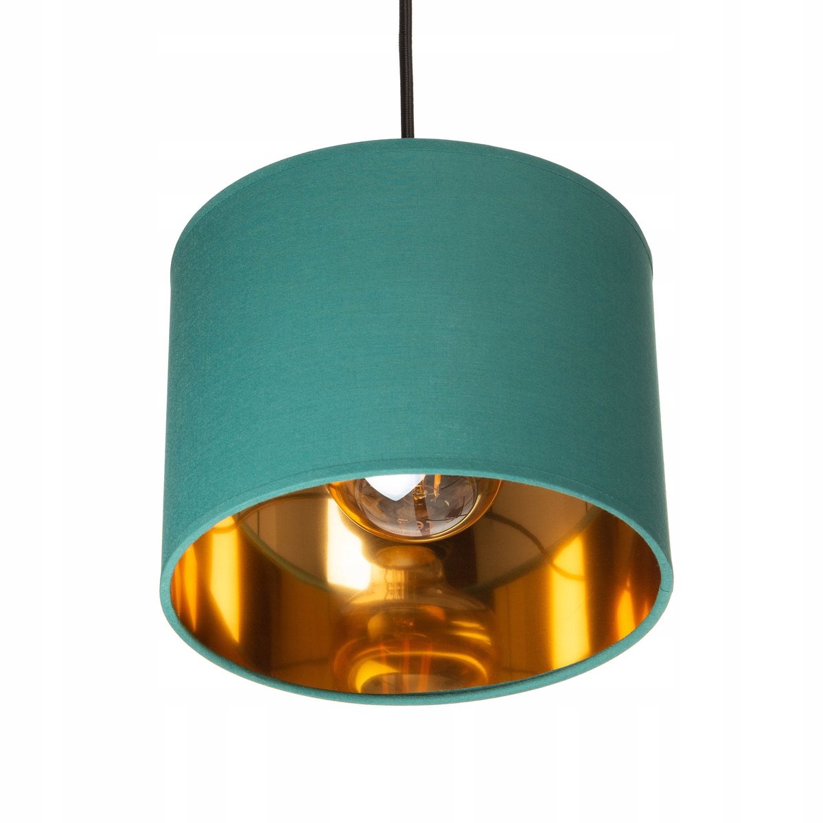Oro Hanglamp Groen - Stijlvolle Stoffen Kap, E27 Fitting