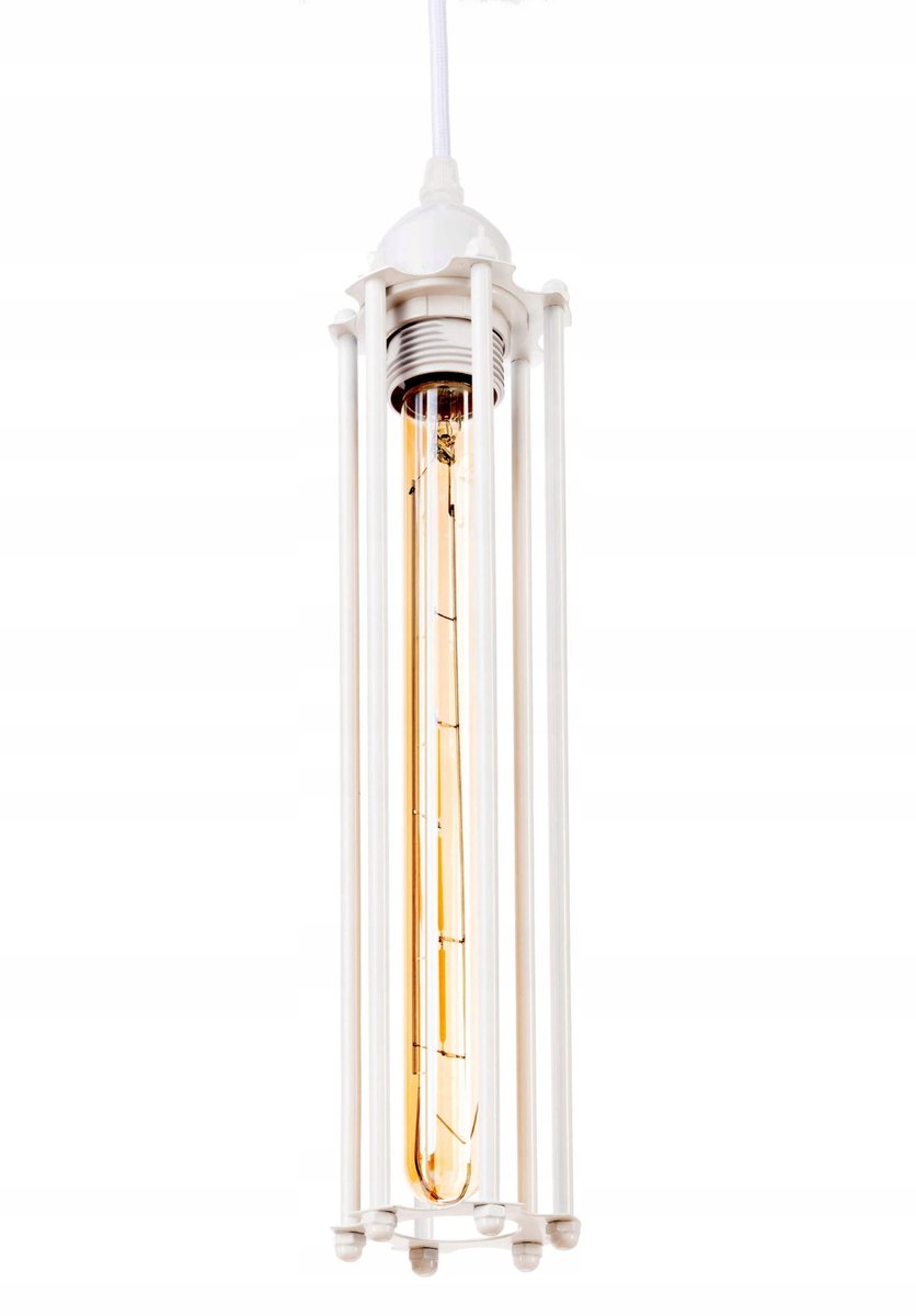 Rustieke Hanglamp T30 Metaal Wit - Loft Stijl