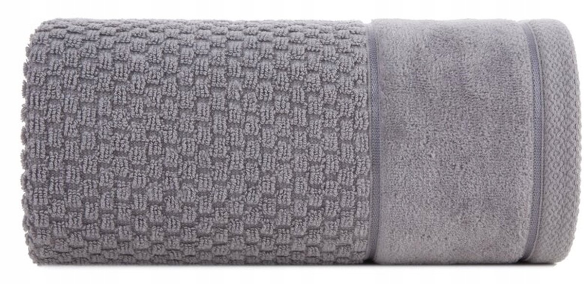 Frida Badhanddoek Katoen 70x140 cm Zilver - Luxe Absorptie