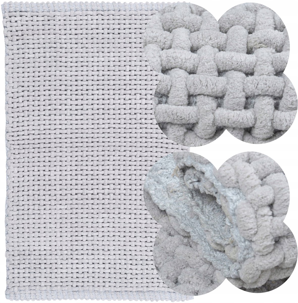 Zachte Antislip Badmat 40x60cm - Wasbaar & Absorberend - Grijs