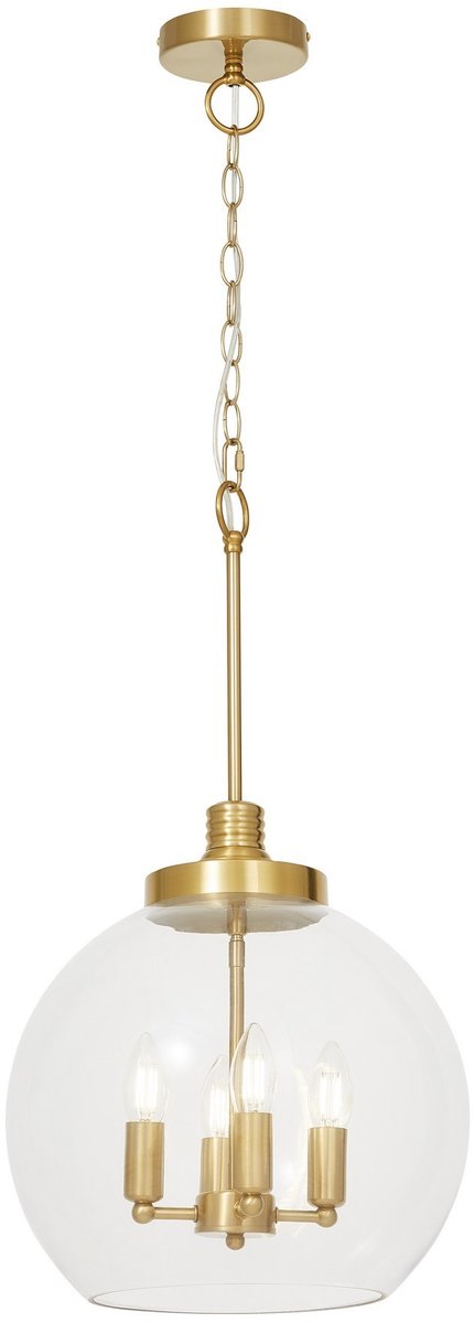 Bellaria Hanglamp Glas Messing E14 4x40W