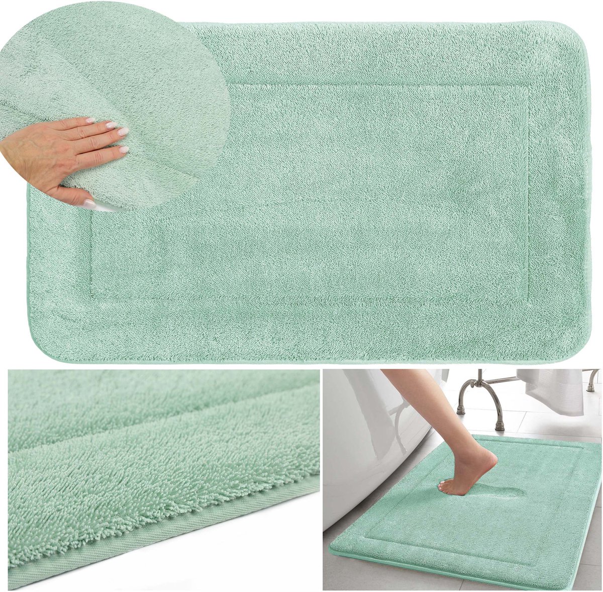 Zacht Badmat Met Memory Foam - Absorberend & Antislip 45x75 cm