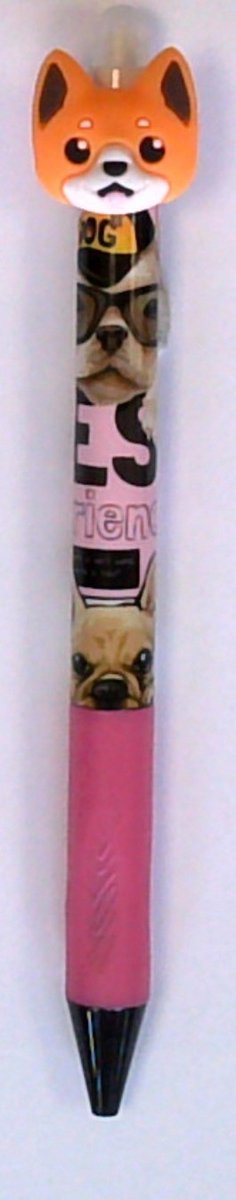 Cresco Happy Dog Uitwisbare Pen Blauw 0.5mm