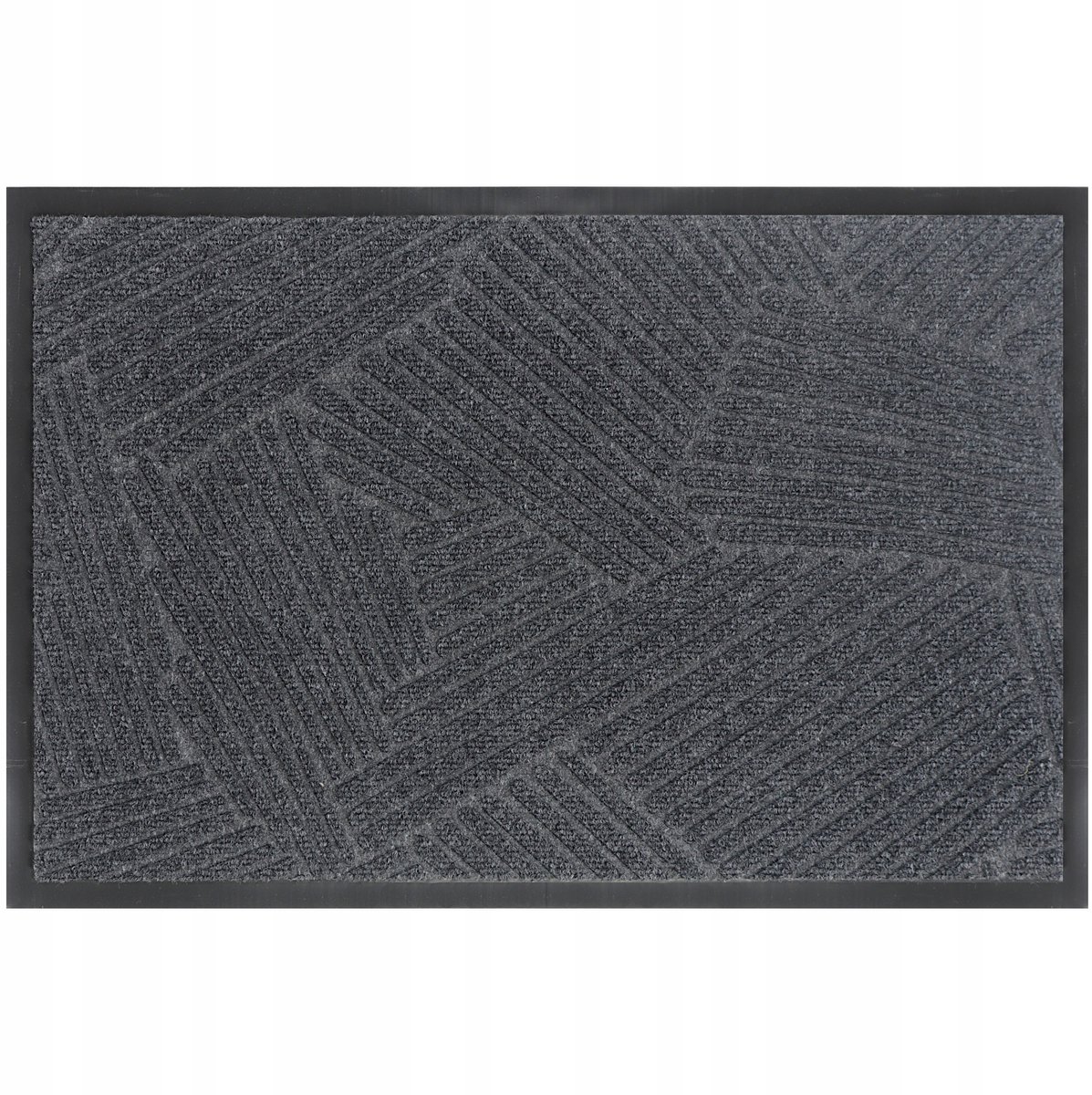 Grote Grijze 3D Rubberen Deurmat 45x75cm - Vuil- en Slijtvast