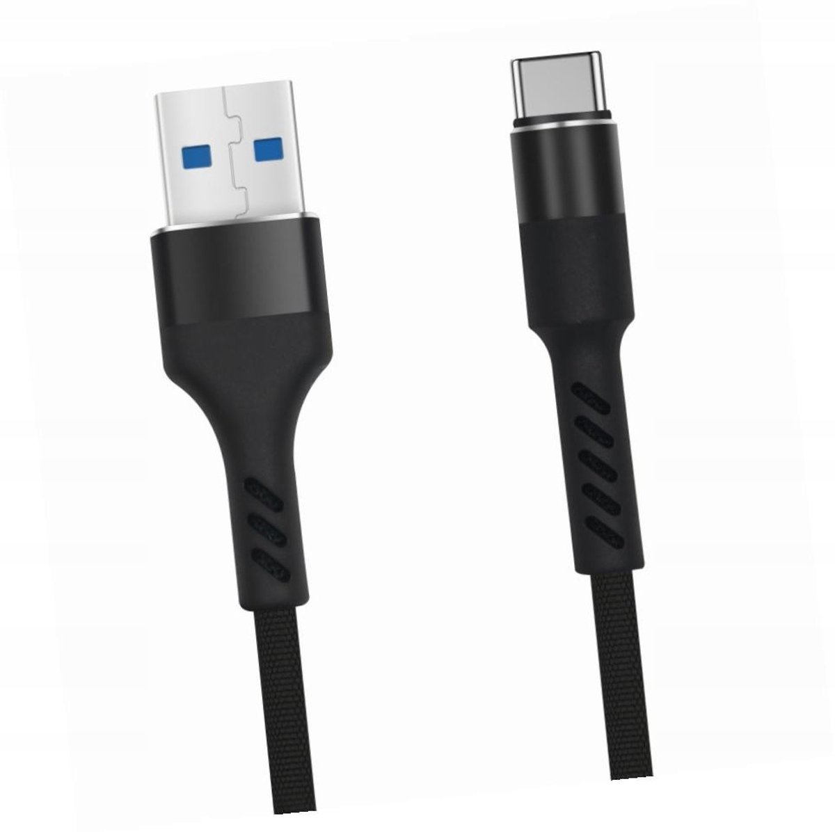 USB-C Kabel 1m Snel Laden Versterkt voor Realme 10 - Wit