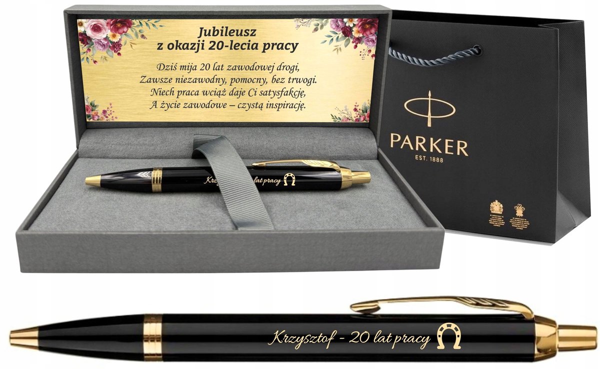 Parker IM GT Zilveren Pen met Gravure - Luxe Jubileum Cadeau