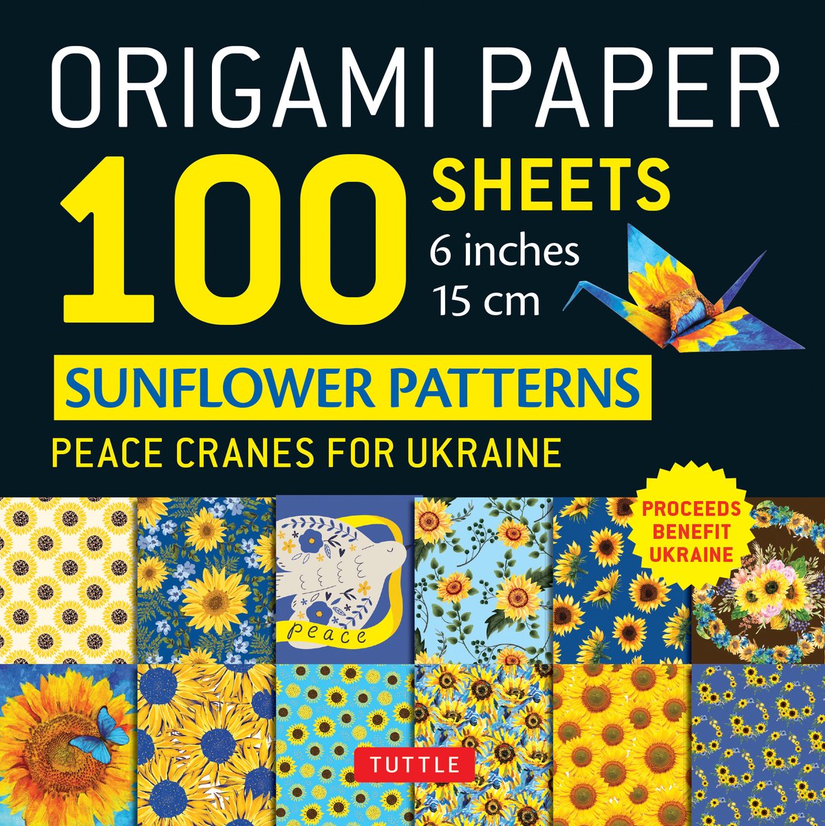 Origami Paper 100 Sheets Sunflower Patterns 6" (15 cm)