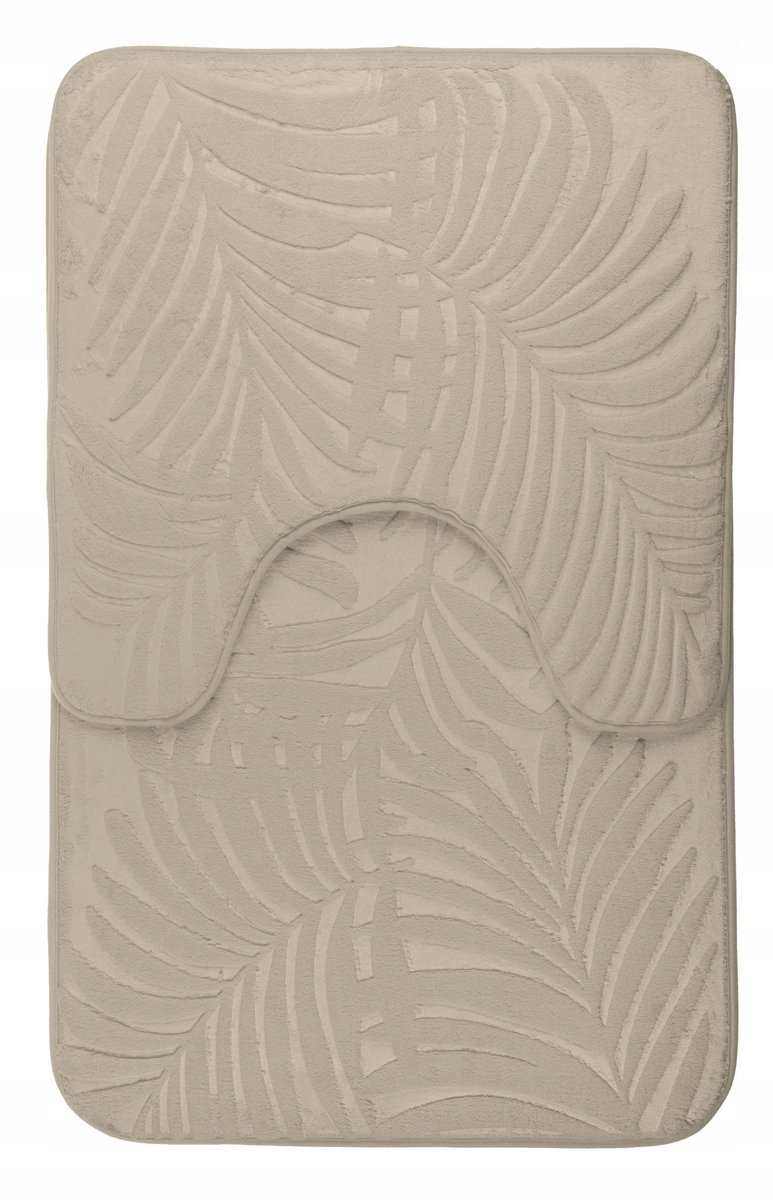 Luxe Beige Badmattenset Floryda 2-delig