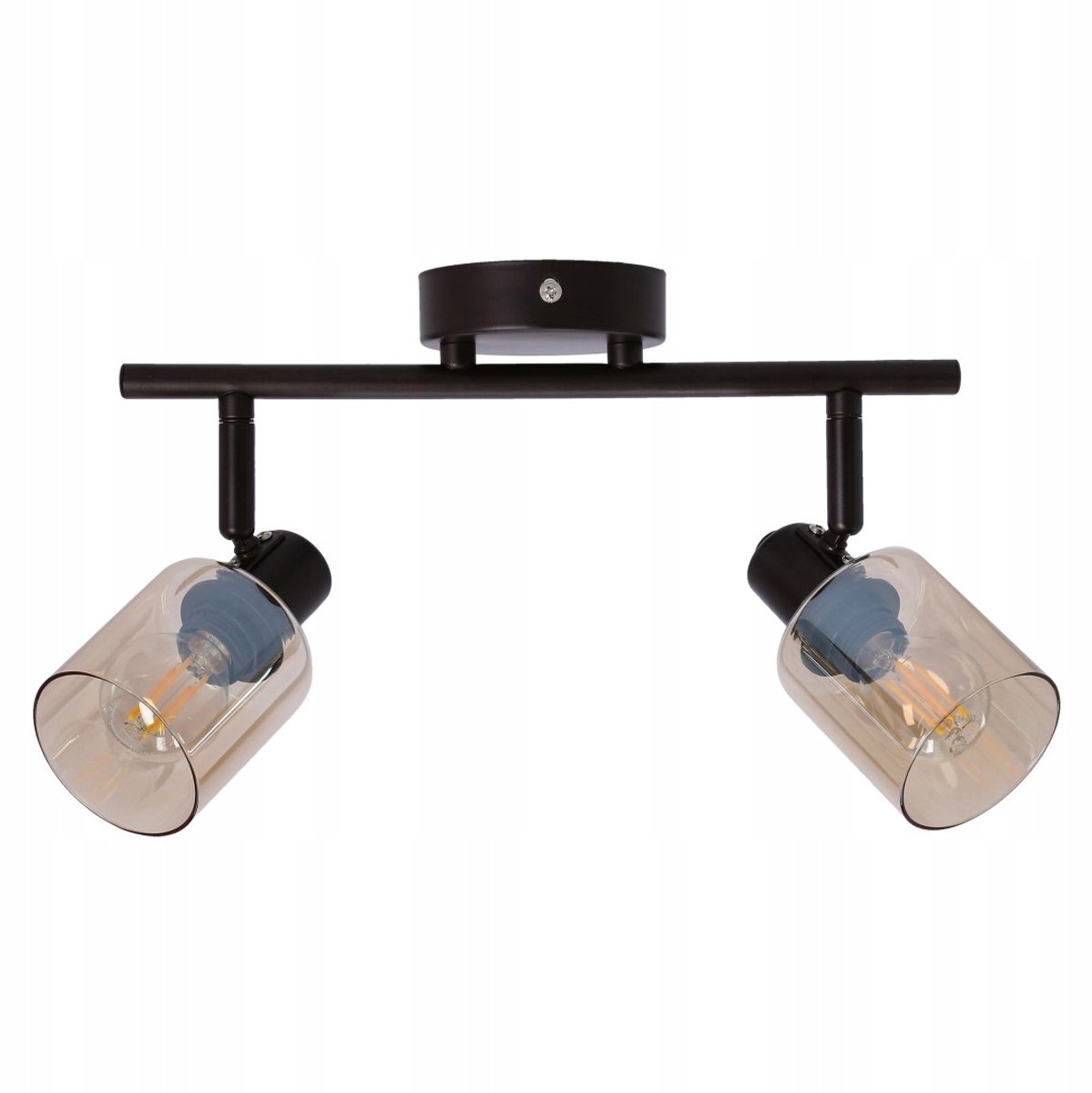Agra Hanglamp Bruin E14 2x40W Amber Glas