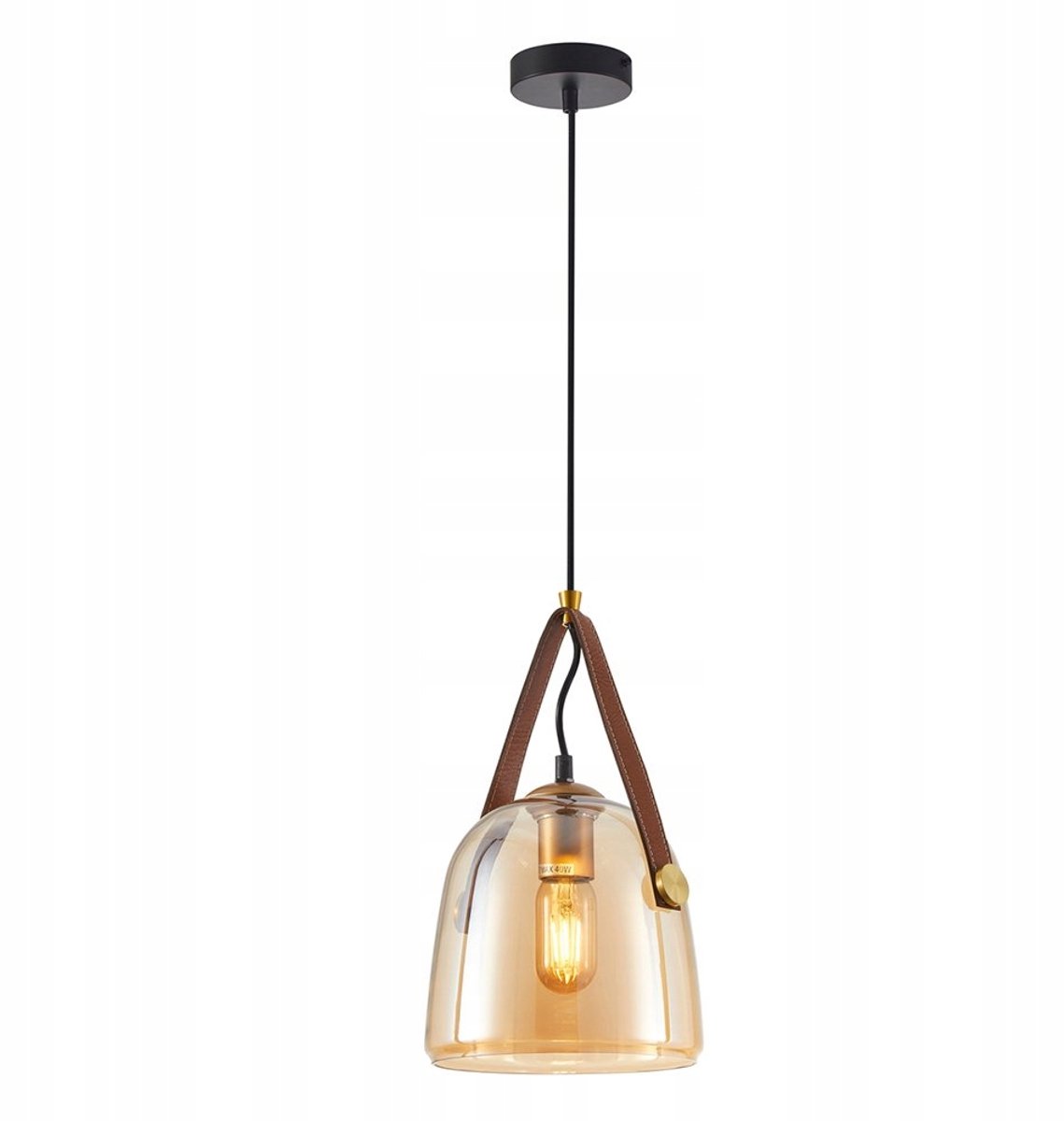 Italux Solta Hanglamp met Amberglazen Kaap - Modern Design