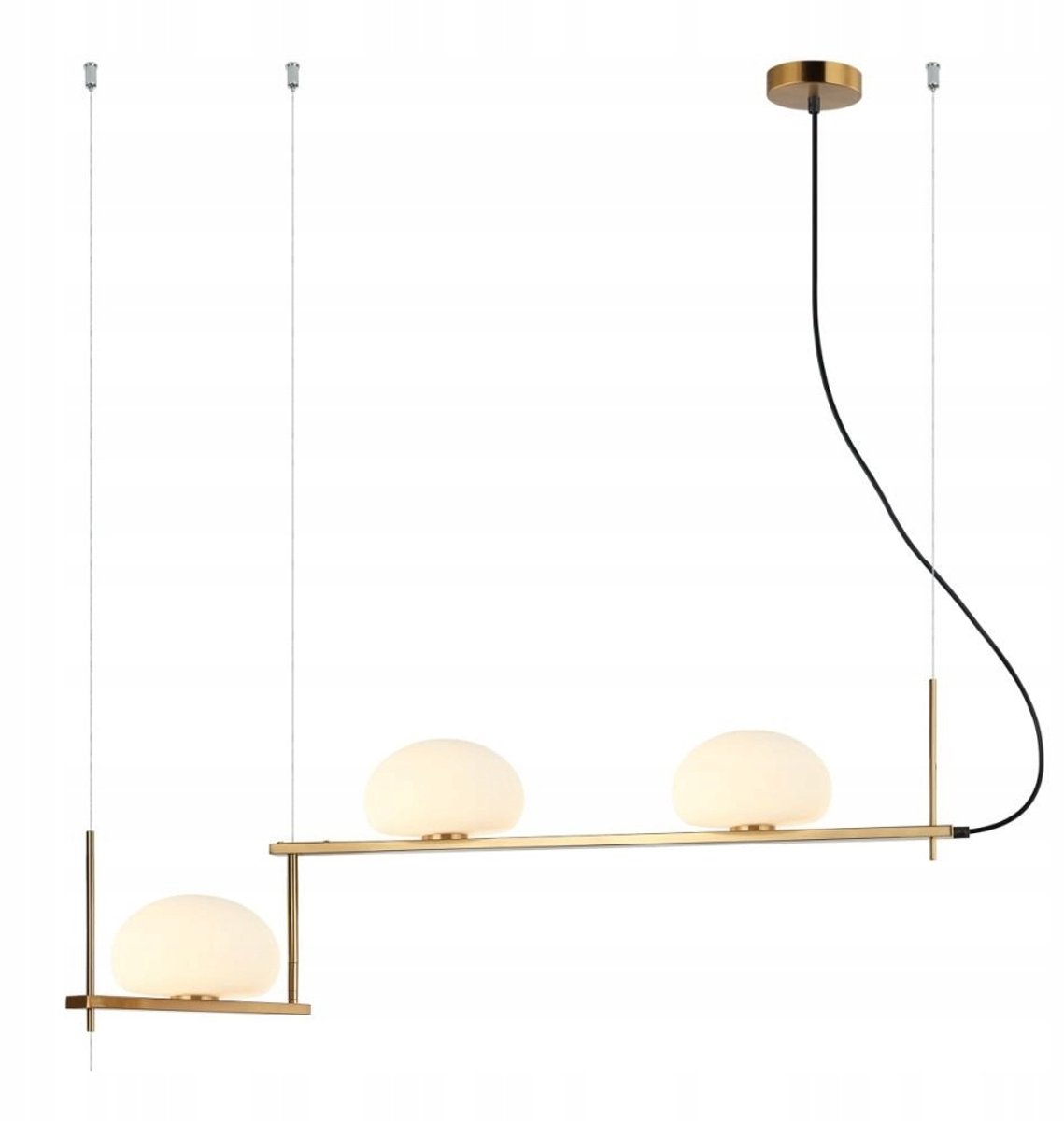 Italux Kernio Hanglamp - Messing Metaal - 3 Lichtpunten