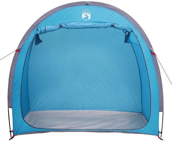 vidaXL - Fietstent - met - dak - met - opslag - Blauw - 210 - x - 90 - x - 174 - cm van Vidaxl — afbeelding 3