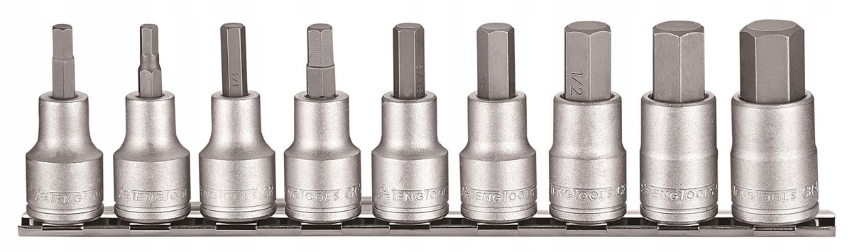 Teng Tools 10-delige inch-pluggenset