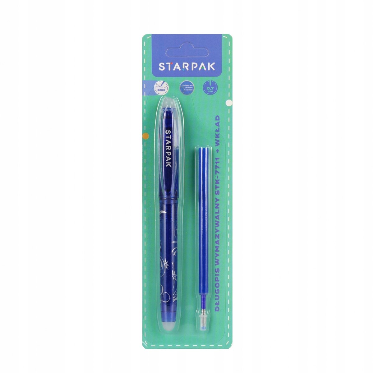 Starpak Uitwisbare Pen Blauw 0.7mm - Perfect voor School & Kantoor