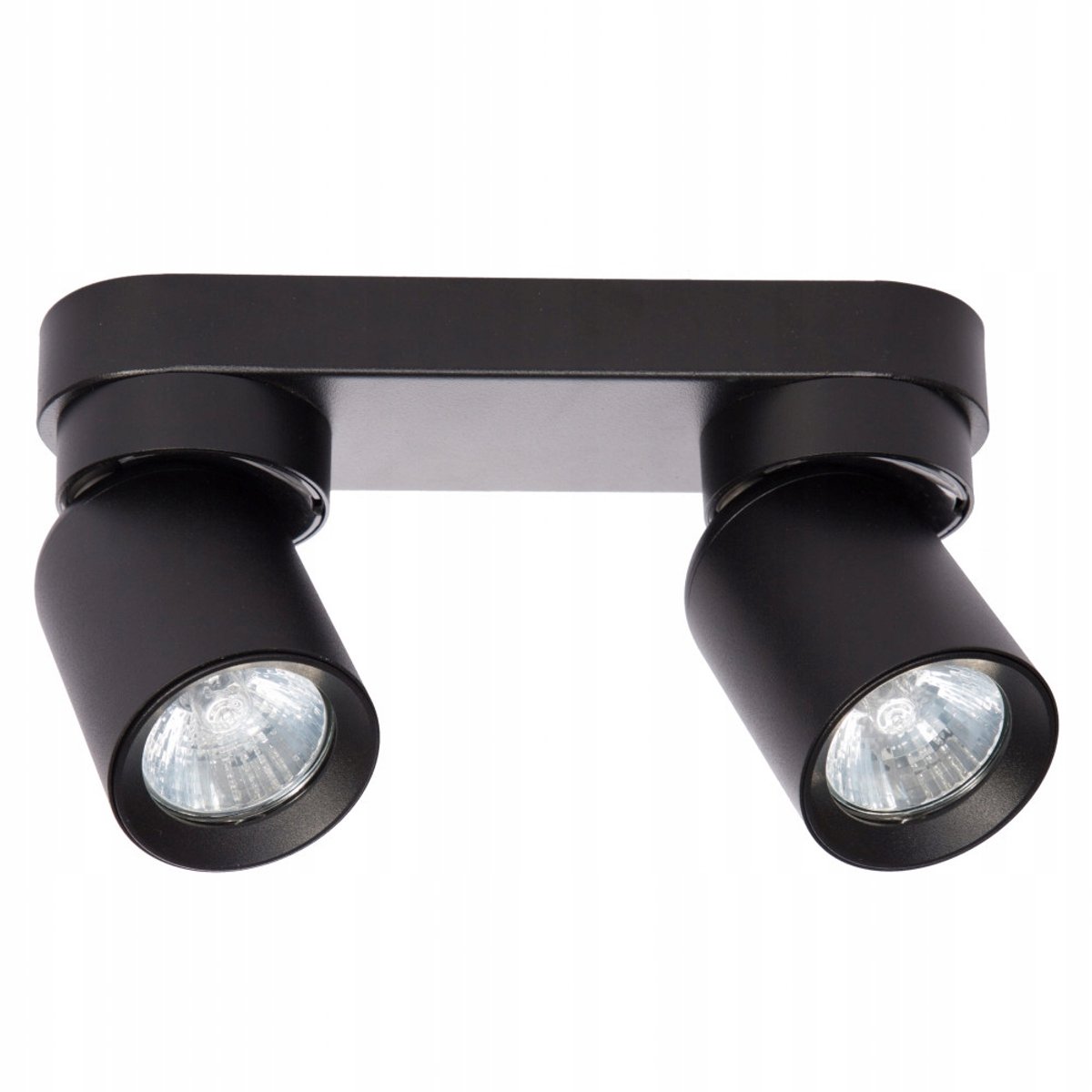 Zwarte LED Spot Lamp 2x GU10 - Verstelbaar Plafondlicht