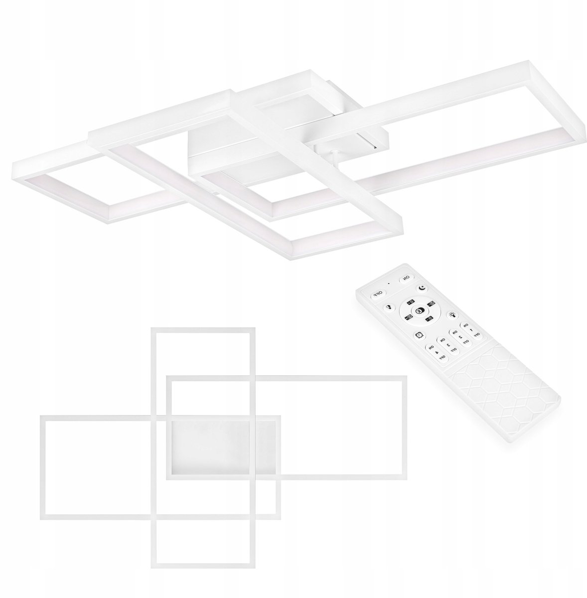LED Plafondlamp 72W Dimbaar Kleurtemperatuur 3000-6500K met Afstandsbediening