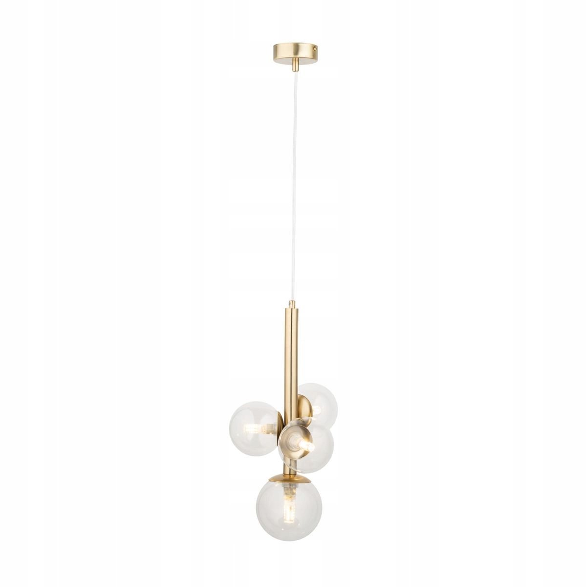 Gouden hanglamp met glazen bol PERLA LUX 4 - Sigma Lighting
