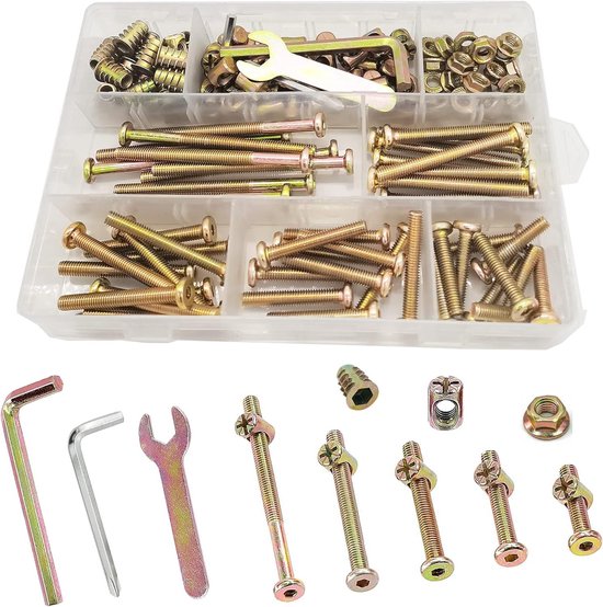 CONPHERON M6 Meubelschroeven Verzinkt Koolstofstaal Meubelbouten Inbusbouten voor Meubels, Wiegjes, Stoelen, Kasten (M6×35mm, 20 pcs CONPHERON M6 Meubelschroeven Verzinkt Koolstofstaal Meubelbouten Inbusbouten voor Meubels, Wiegjes, Stoelen, Kasten (M6×35mm, 20 pcs