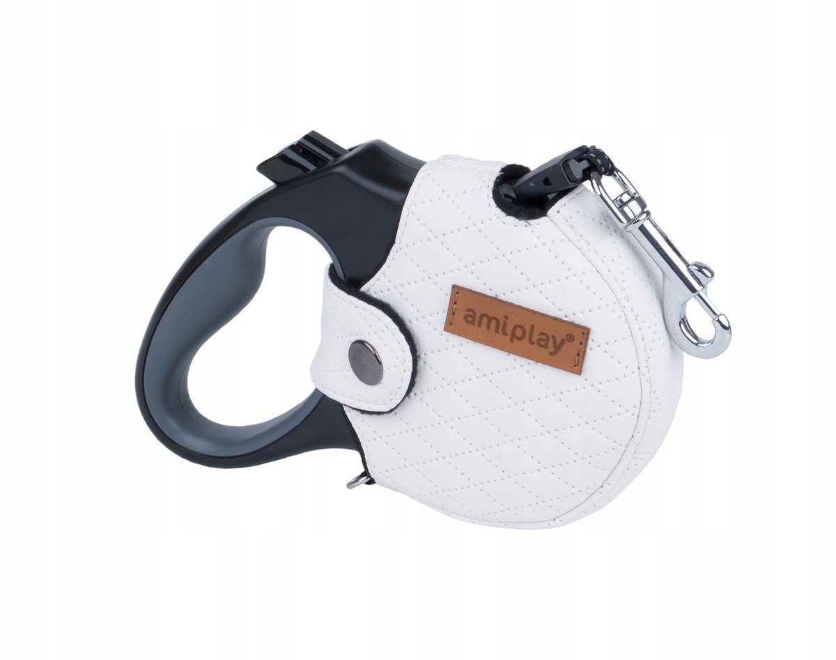 Amiplay Cambridge XL Automatische Hondenriem 5m - Wit
