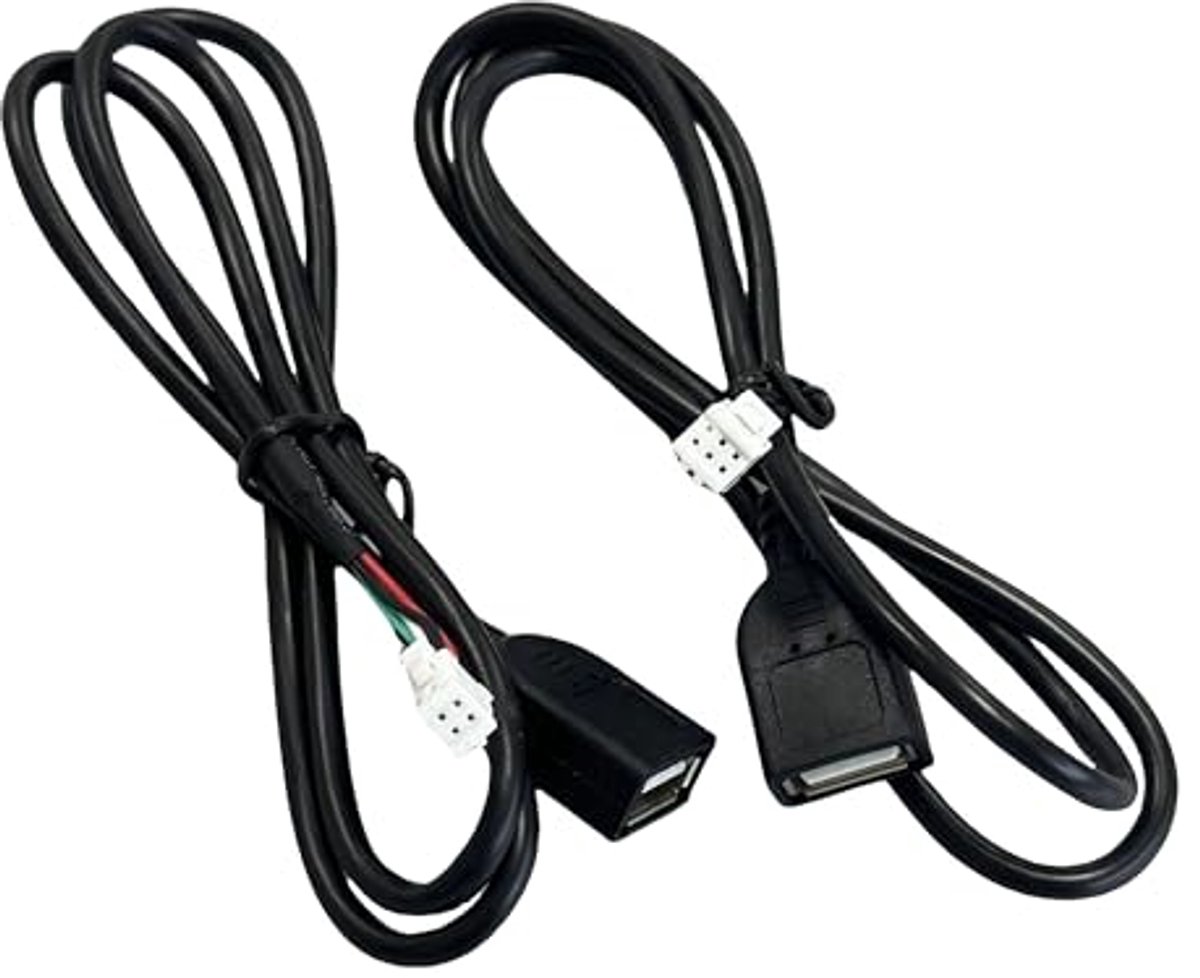 USB-Kabeladapter voor Autoradio - 4-pins en 6-polige Verbinding