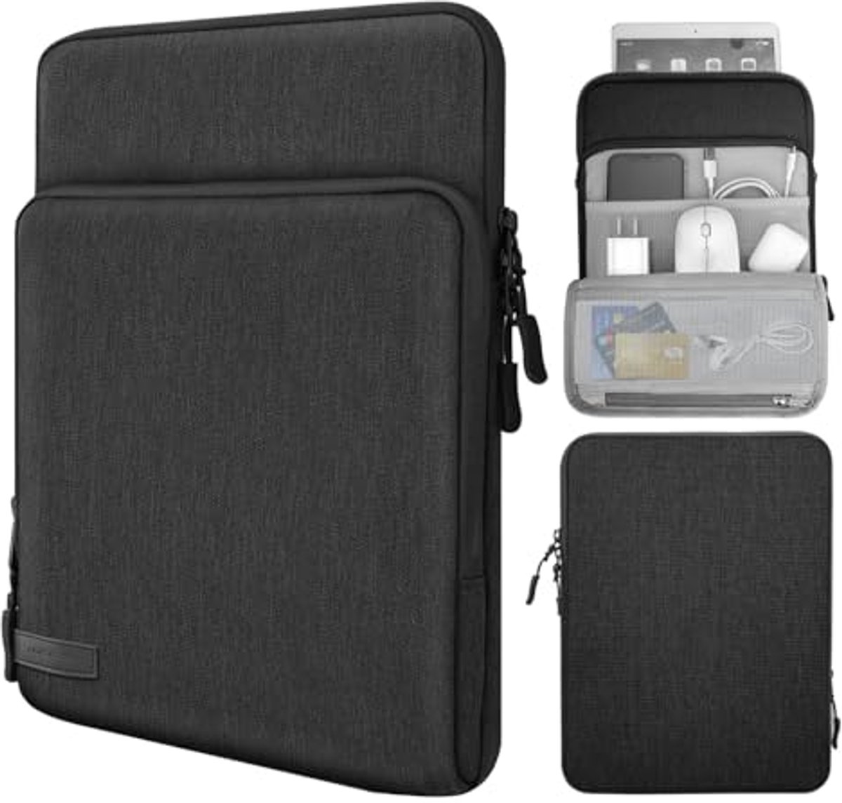 Draagtas voor 8-9 Inch Tablets met Opbergvakken - Geschikt voor iPad en Galaxy Tab