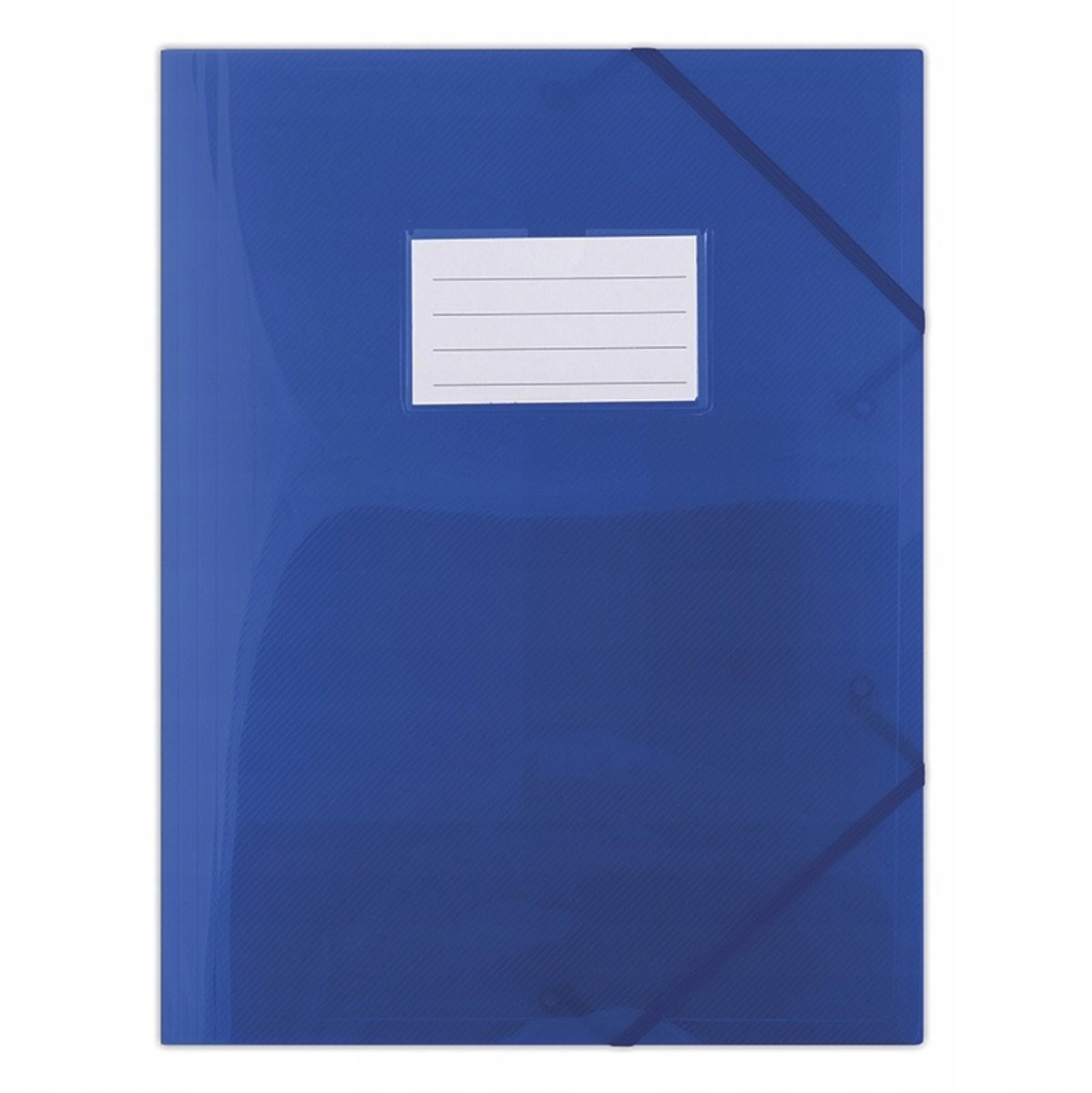 Donau PP Map A4 480mic 3-kleppen Blauw met Elastiek