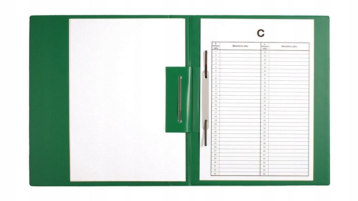 BIURFOL Dossier A4 Documentenkaart Groen - Stevig PVC