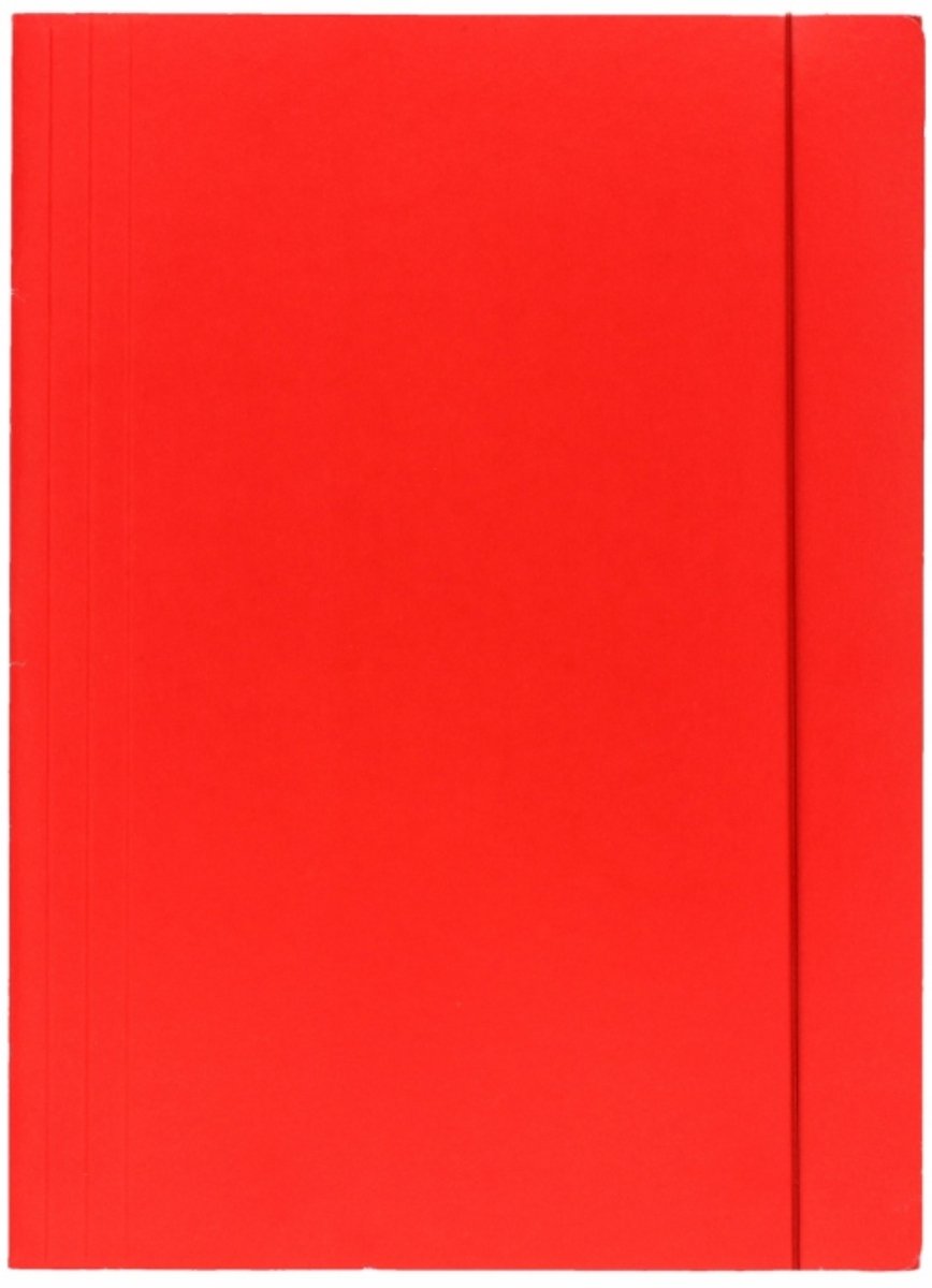 Barbara A4-kaart met elastiek, rood, 1 stuk