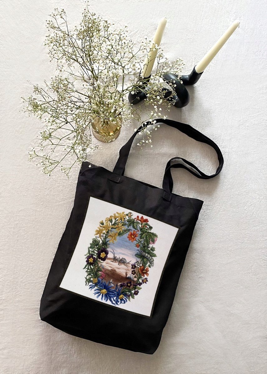 Shopper Tas met Fourmi Maria Sibylla Merian Print - Ruim & Stijlvol