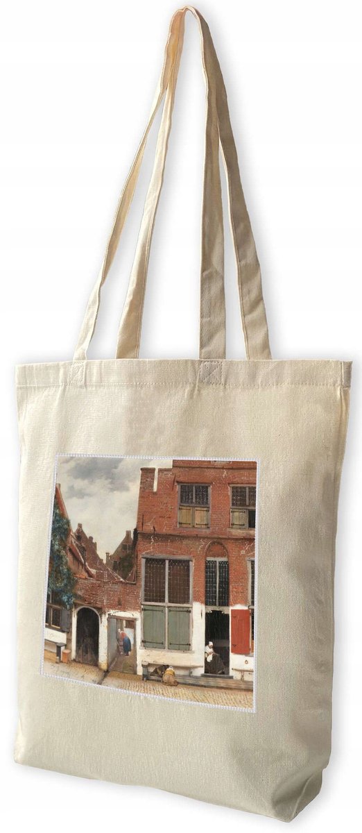 Shopper met Jan Vermeer Print - Canvas 38x41cm