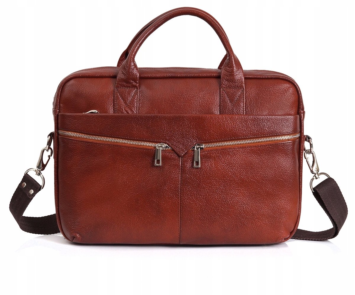 Solome Stone Laptoptas Leer - Karmelbruin