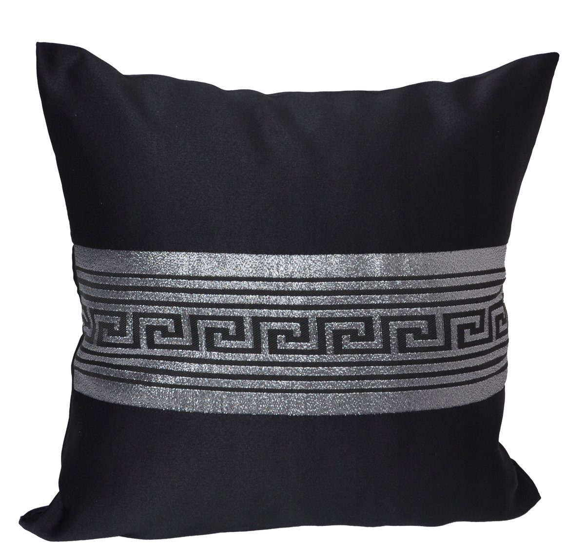 Dekoratieve Kussenhoes RODOS LUX 40x40 cm - Zwart/Zilver