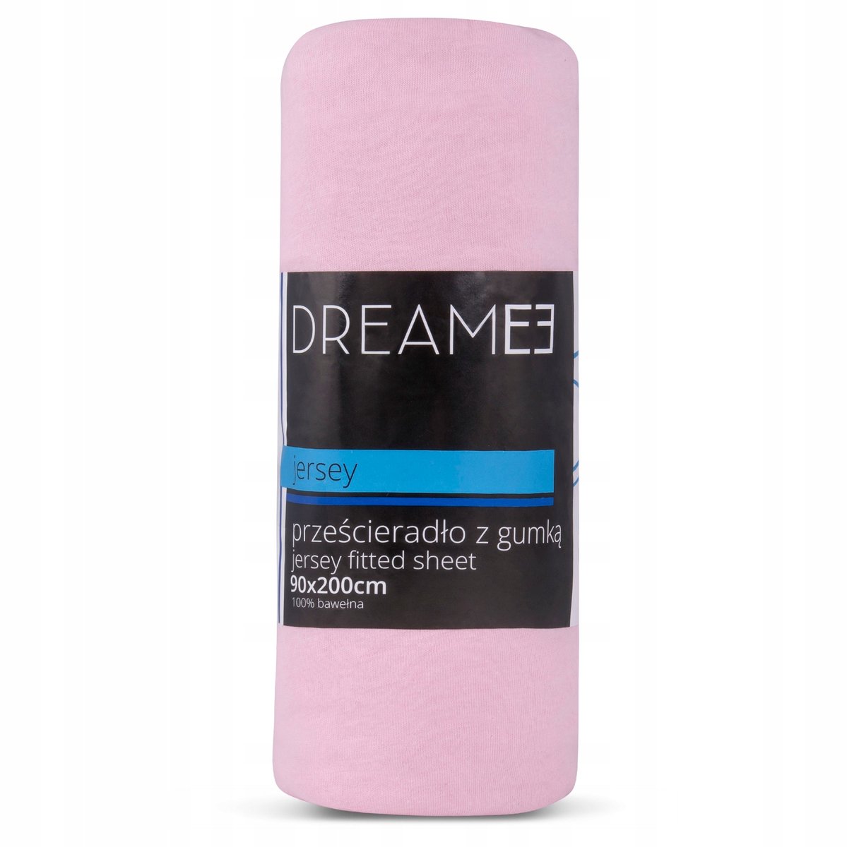 Jersey Hoeslaken 220x200 cm Roze Katoen 100% met Elastiek