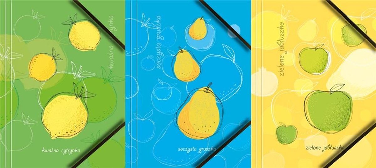 Tetis A4 Kartonnen Map met Elastiek - Fruit Design
