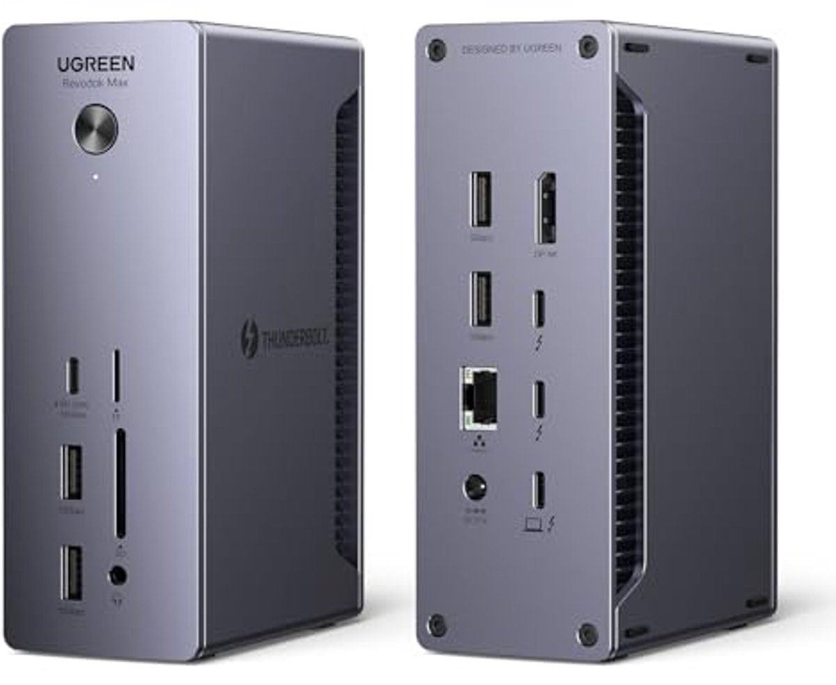 Thunderbolt 4 Docking Station met 13 poorten en 90W Opladen voor Laptop