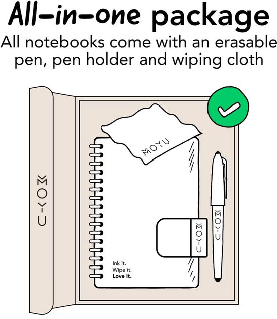 MOYU - Flamingo Desert - Carnet effaçable A4 Hardcover