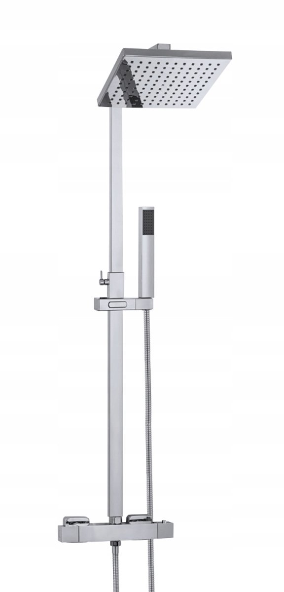 Thermostatische Douchekraan met Regen- en Handdouche, Chroom