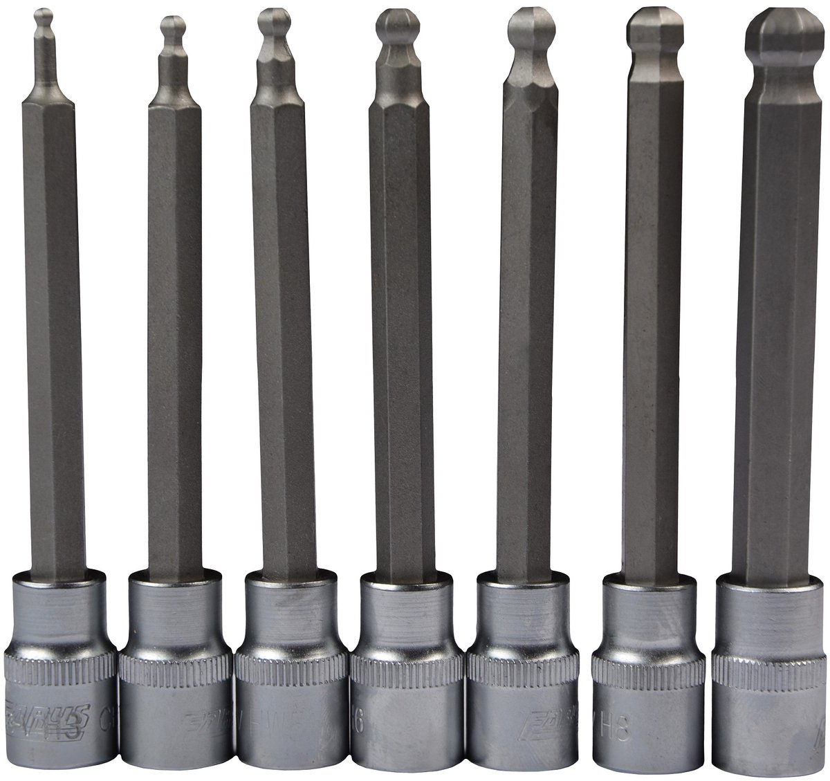 Farys Dopsleutelset 3/8" - 7 Delig - CRV Staal