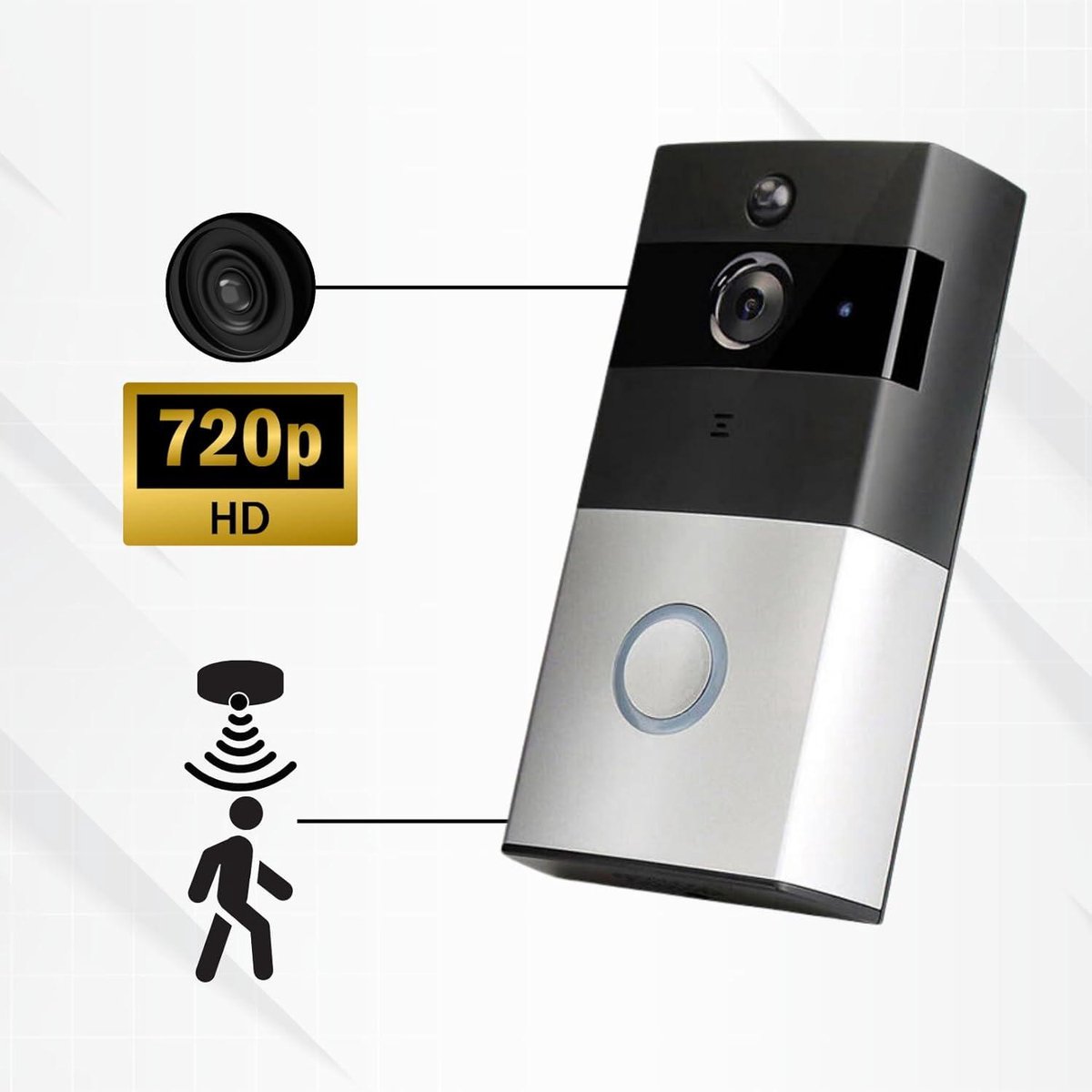 Provento Slimme Video-Deurbel met HD-camera en Nachtzicht