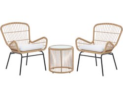 LABICO - Bistroset voor 2 - Natuurlijk - PE rotan