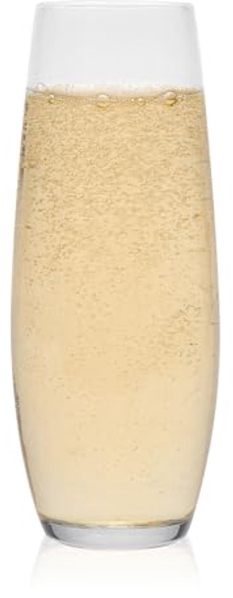 Set van 6 Stemloze Champagneglazen voor elke gelegenheid