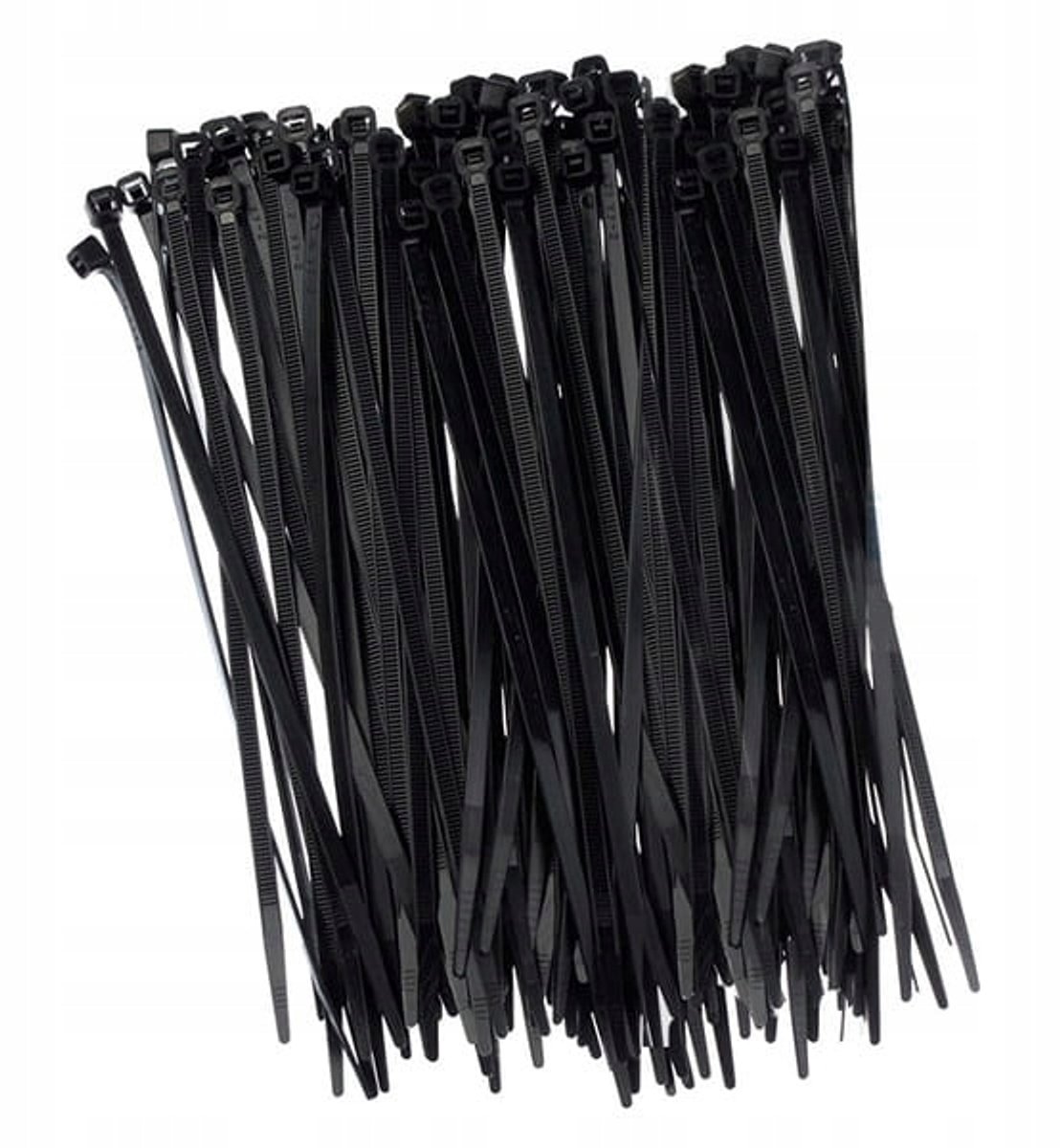 Zwarte kabelbinders 200 mm x 4,8 mm - 100 stuks
