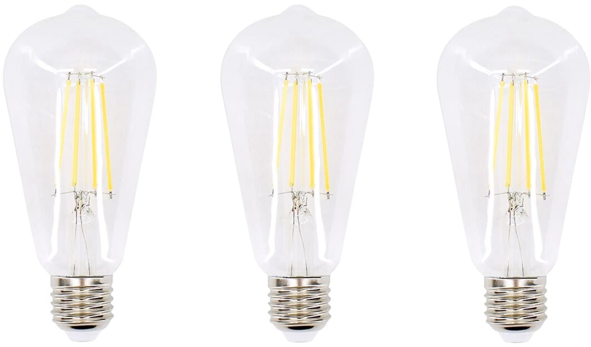 Bemko Premium LED Lamp E27 - vervangt 70W (7W) - 950lm - 2700K Warm Wit - 230V - 3 stuks