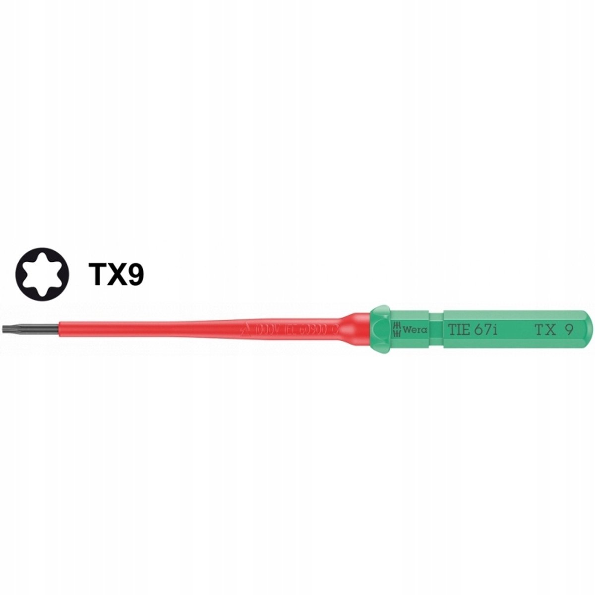 Wera VDE Torx TX9x157mm Wisselbit - Veilig werken tot 1000V