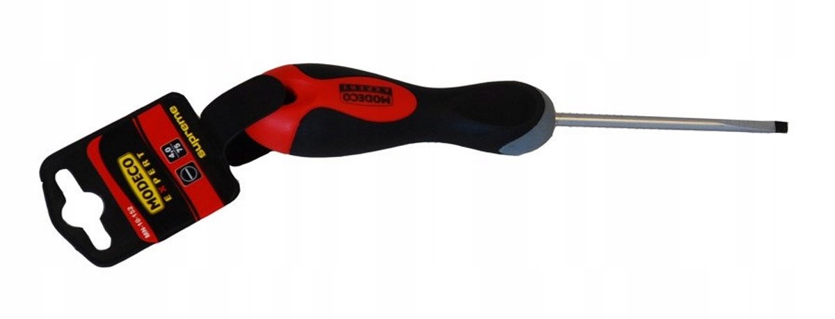 Modeco Platte Schroevendraaier 4.0x75mm CRV Staal