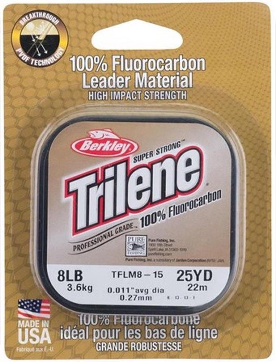 Berkley Trilene fluorcarbon 25m - 0.22 mm - Transparant