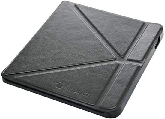 Hoogwaardige Ultradunne PU-leer Hoes voor Kobo Libra H2O en Tolino Vision 5 - Zwart — afbeelding 3