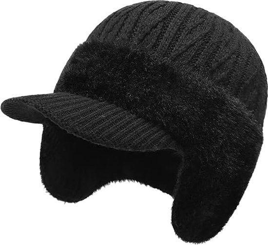 Ruige Muts Muts - Muts heren - Wintermuts heren - Warme Mutsen - Wintermuts -Muts ...