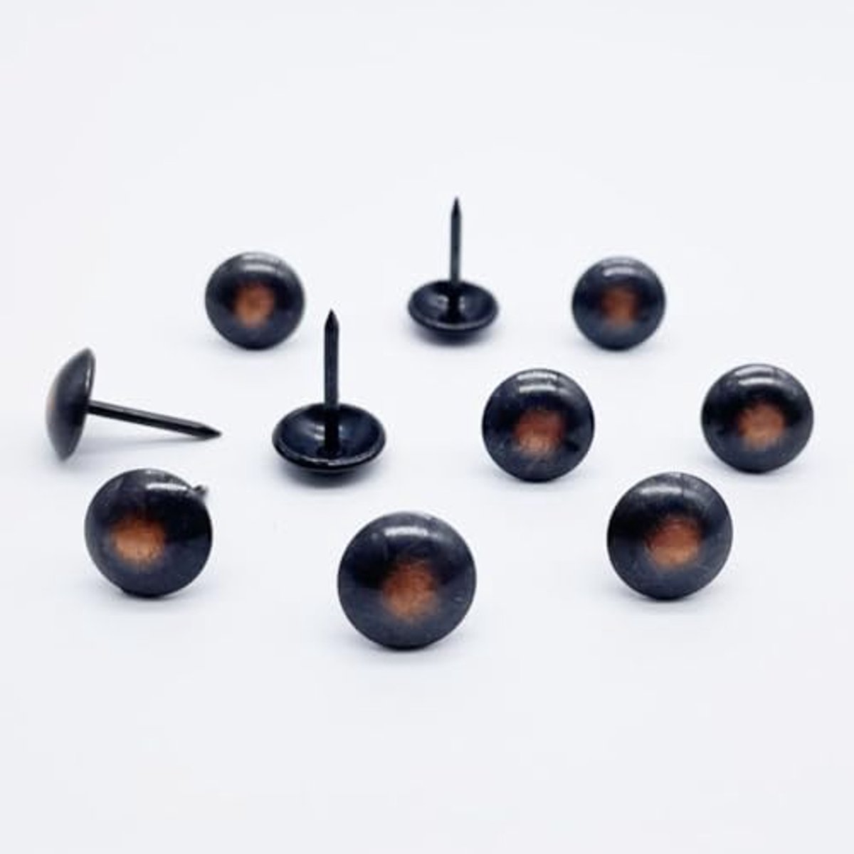 200 stuks decoratieve bekledingsspijkers voor meubels en thuis DIY projecten - Metalen nagelhoofden (11 mm, rood brons)