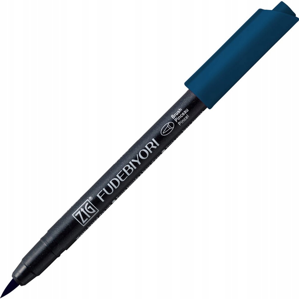 Kuretake Fudebiyori Penseelmarker Pauwblauw 038